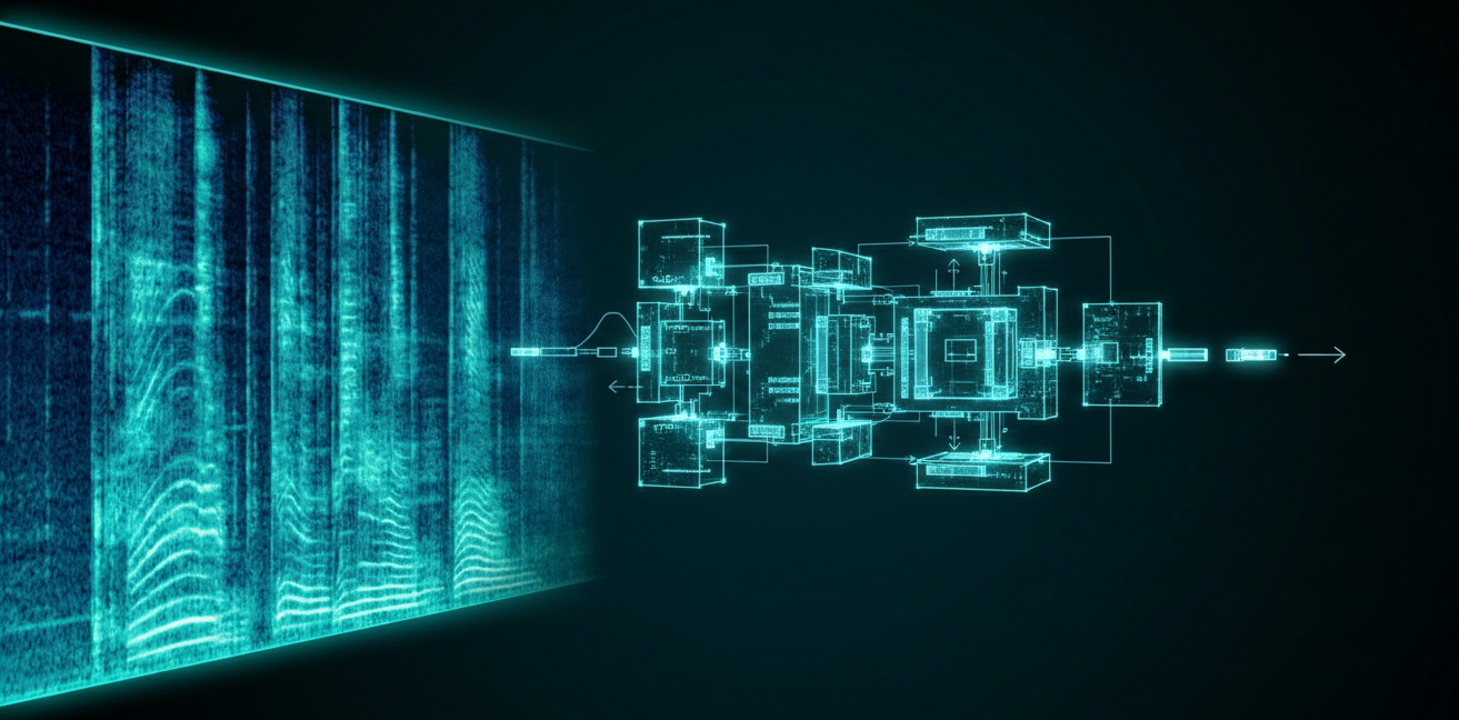 Speech spectrogram visualization